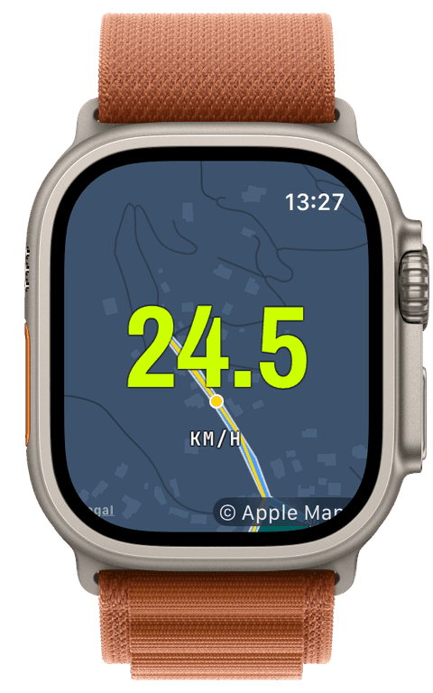 A mountain-bike ride with speed over the trail map — Athletic
