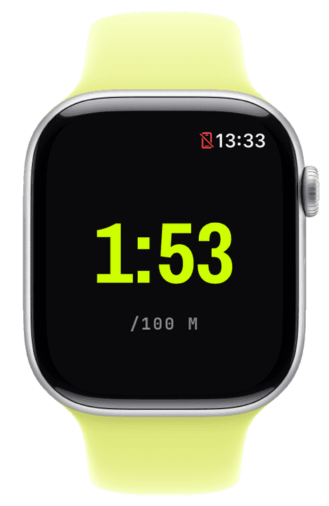 Ein Pool-Schwimm-Screen auf der Apple Watch — Athletic