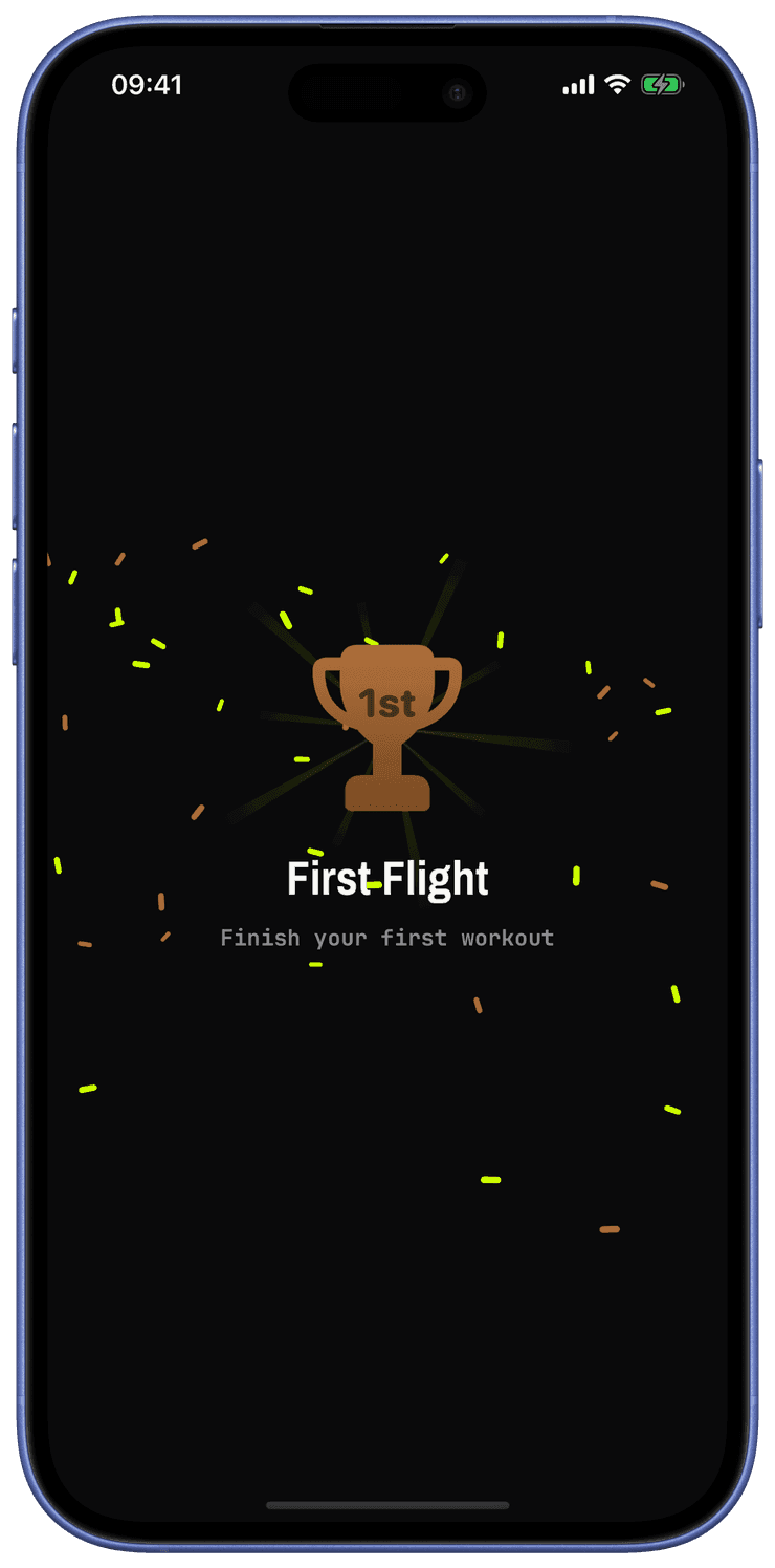 A parrot celebration after unlocking an achievement