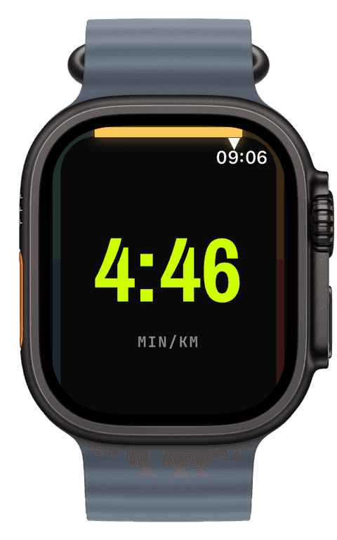 A cycling workout with a speed hero numeral